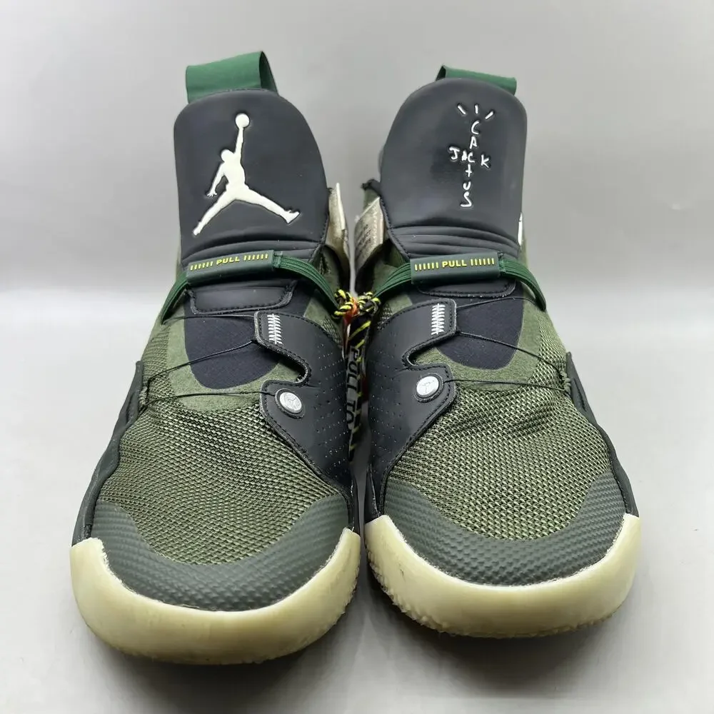 Travis Scott x Air Jordan 33 NRG Shoes Men's 11 Olive Green Basketball Sneakers